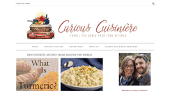 Desktop Screenshot of curiouscuisiniere.com